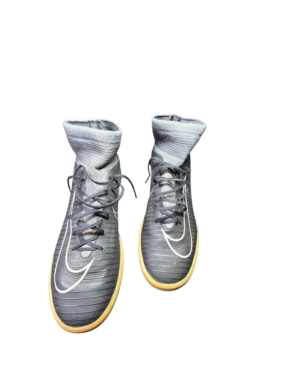Nike MercurialX Proximo II IC Indoor Soccer Shoes Futsal Grey Gum Youth Size 6